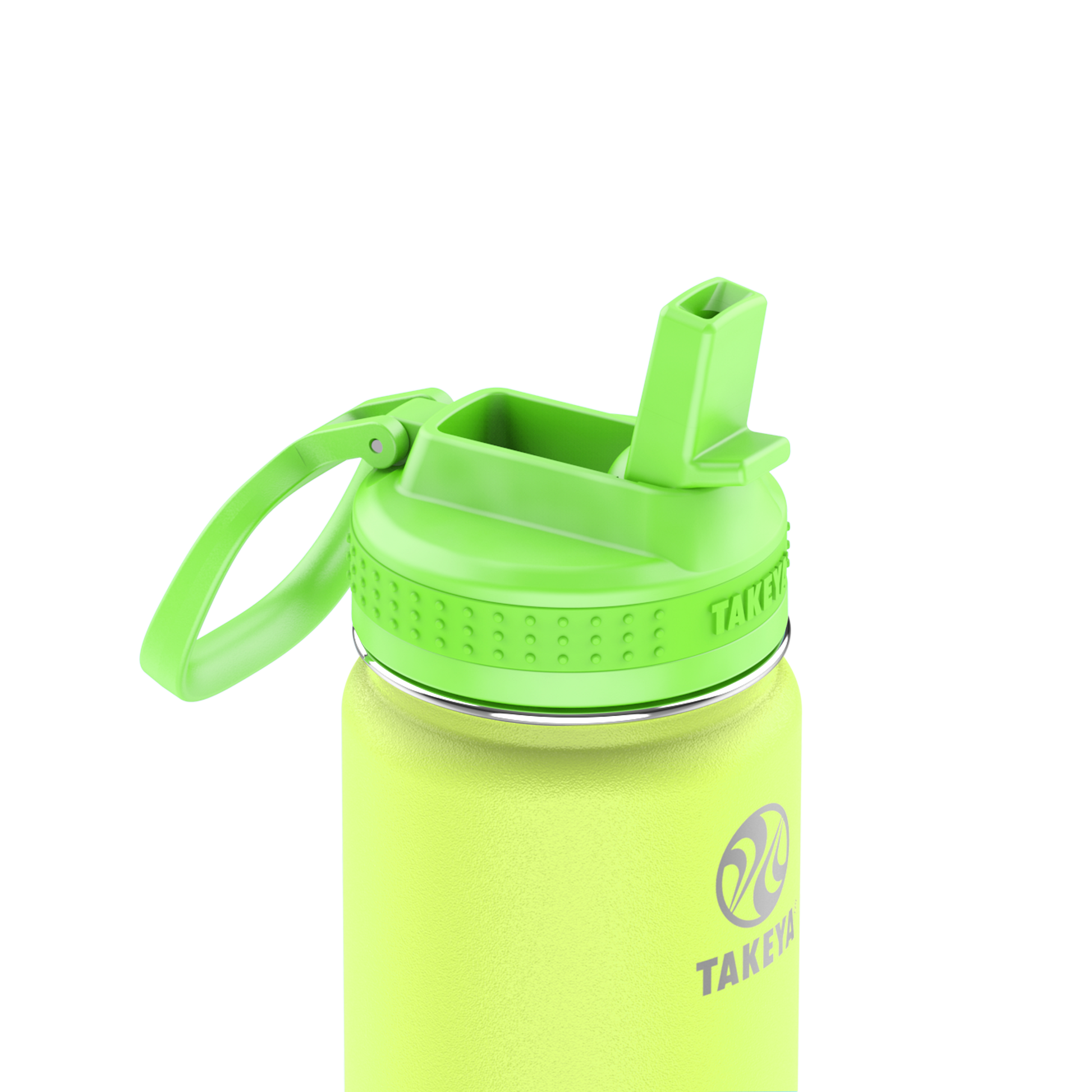 actives-kids-glow-in-the-dark-water-bottle-with-straw-lid-x5 51075-Actives-Kids-Straw-18-GID-LightningGreen-closeup.png