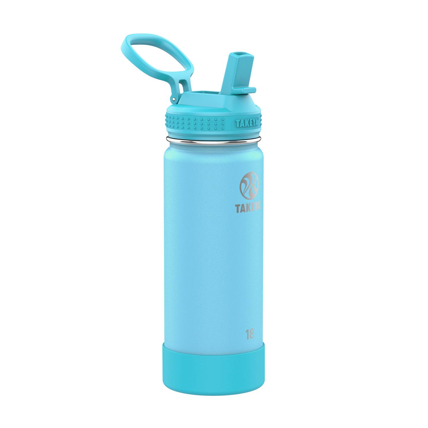 actives-kids-glow-in-the-dark-water-bottle-with-straw-lid-x5 51077-Actives-Kids-Straw-18-GID-GlowWormBlue-angle.png
