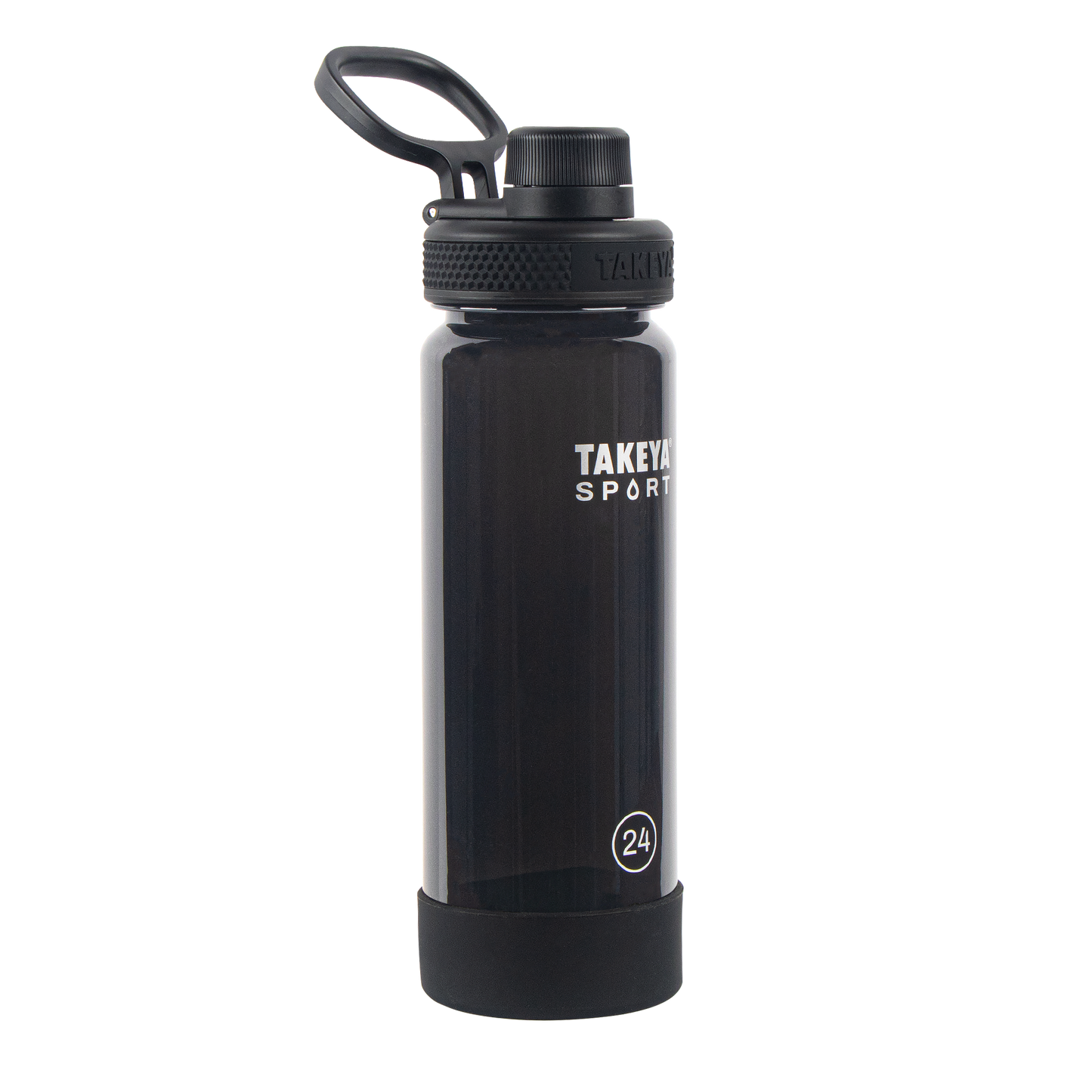 tritan-sport-water-bottle-with-spout-lid-h0 51664-TKS-Tritan-Spout-24-GrandSlamBlack-frontangle.png