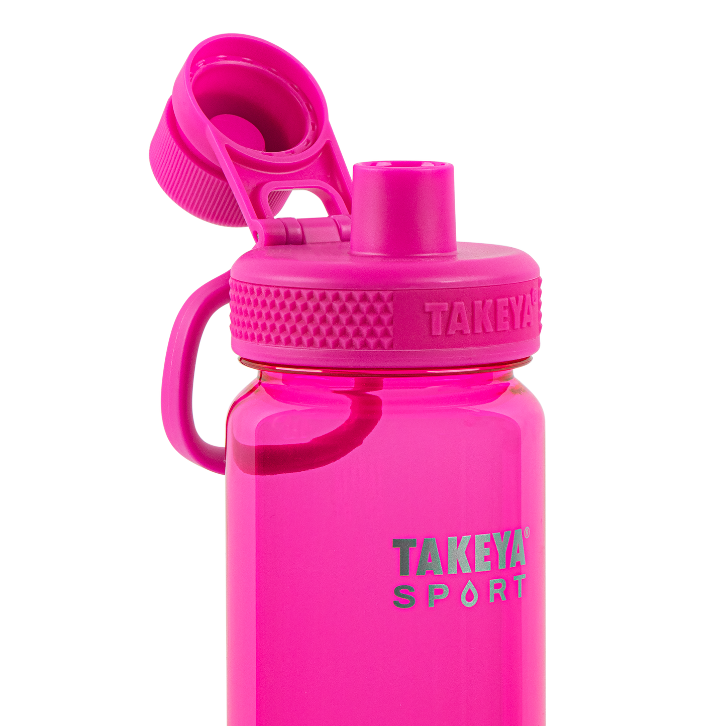 tritan-sport-water-bottle-with-spout-lid-h0 51671-TKS-Tritan-Spout-24-PinkSweep-openlid.png