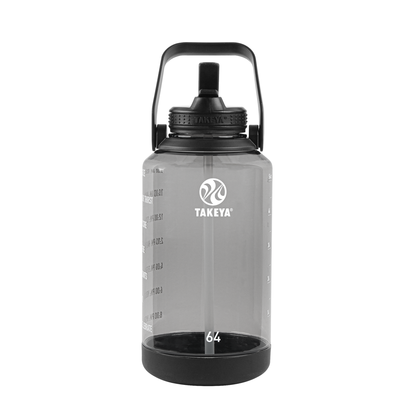 tritan-motivational-water-bottle-with-straw-lid-t3 54145-Tritan-Straw-Motivational-64-StormyBlack-front.png